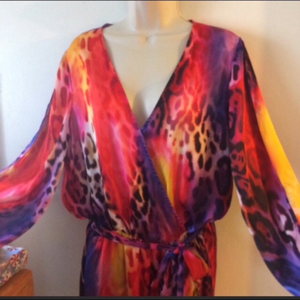 Boston Proper animal print blouse